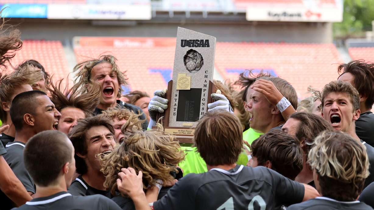 Weber and Skyridge play for the 6A state soccer championship at Rio Tinto Stadium in Sandy on Friday, May 28, 2021. Weber won on penalty kicks.