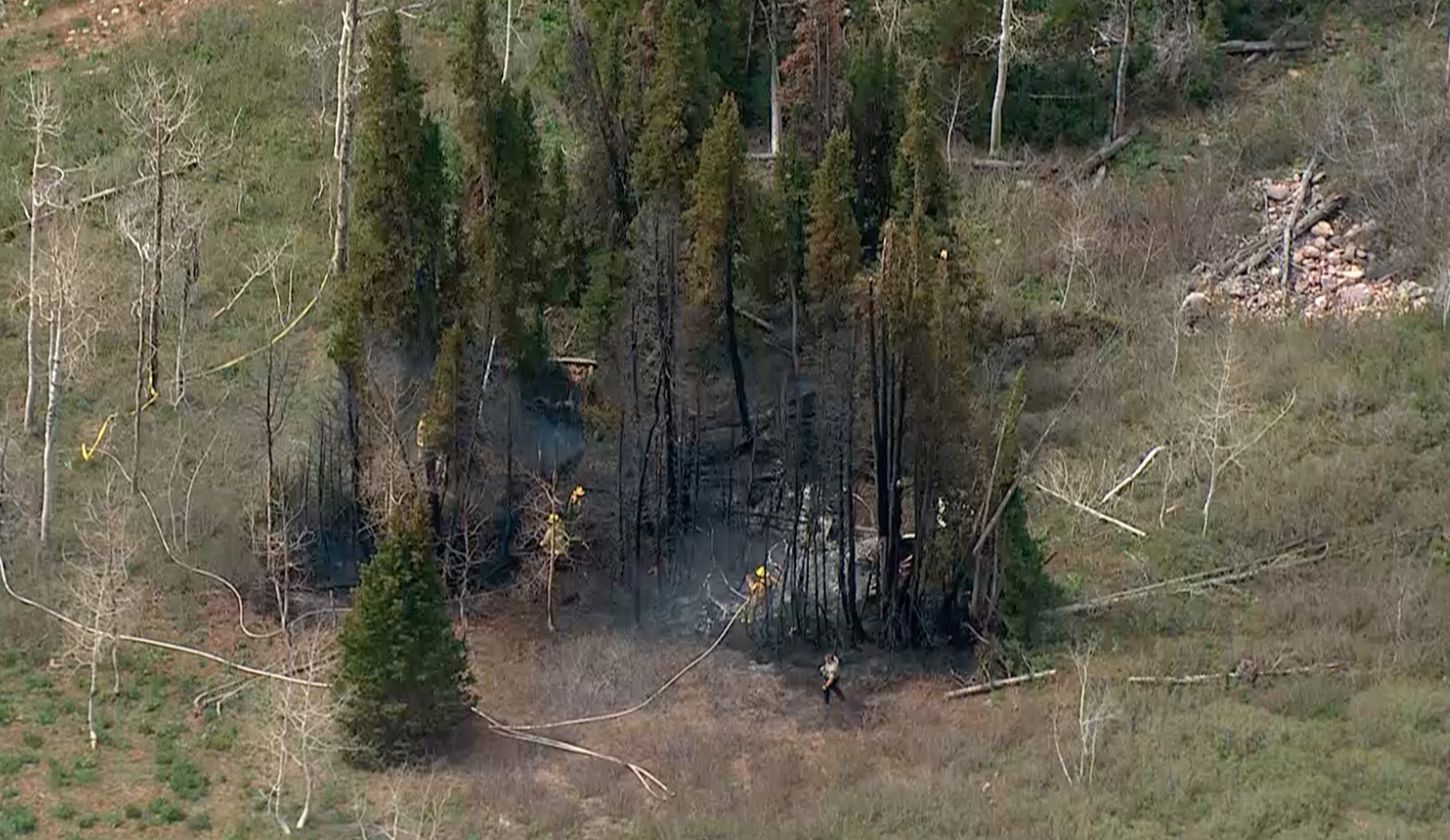 One man died and another man was transported to a hospital after the single-engine plane they were in crashed just south of Powder Mountain Saturday, May 29, 2021, Weber Fire District officials said.