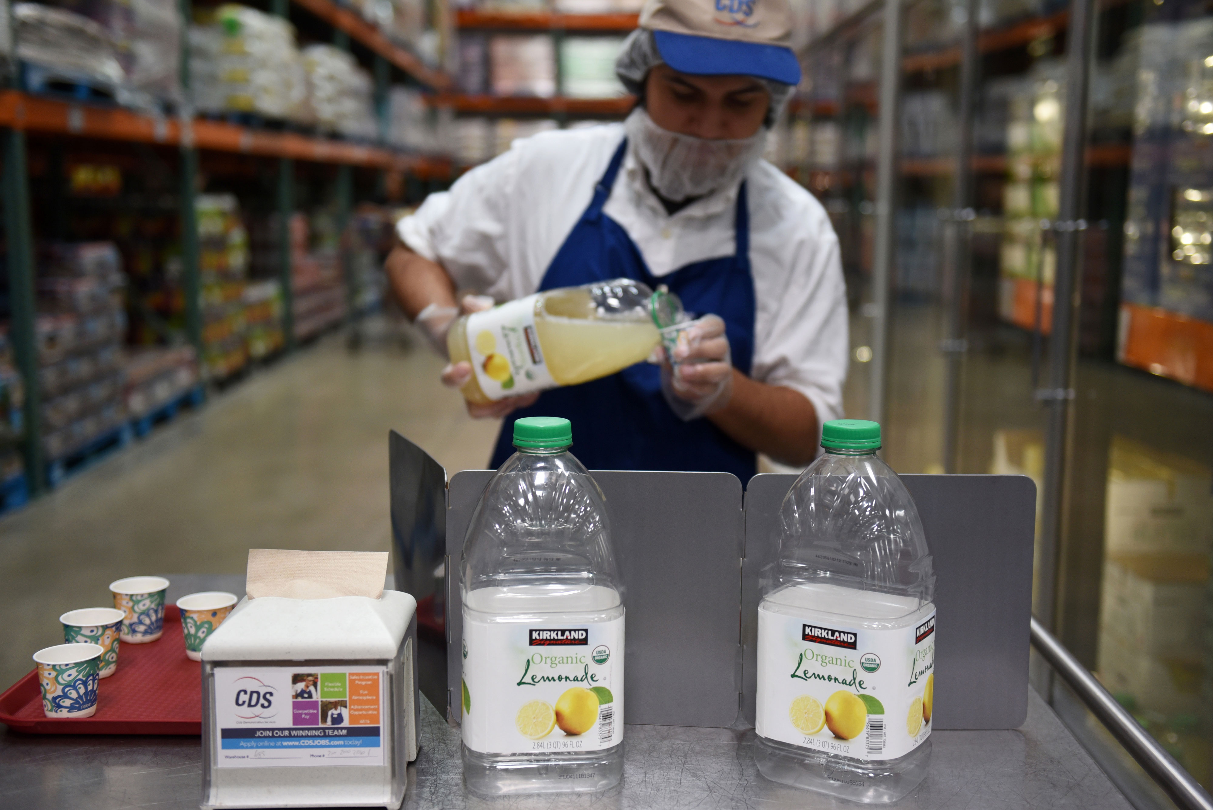 A picture from 2018 of how Costco food samples used to look like. The company is bringing the pre-pandemic staple back.