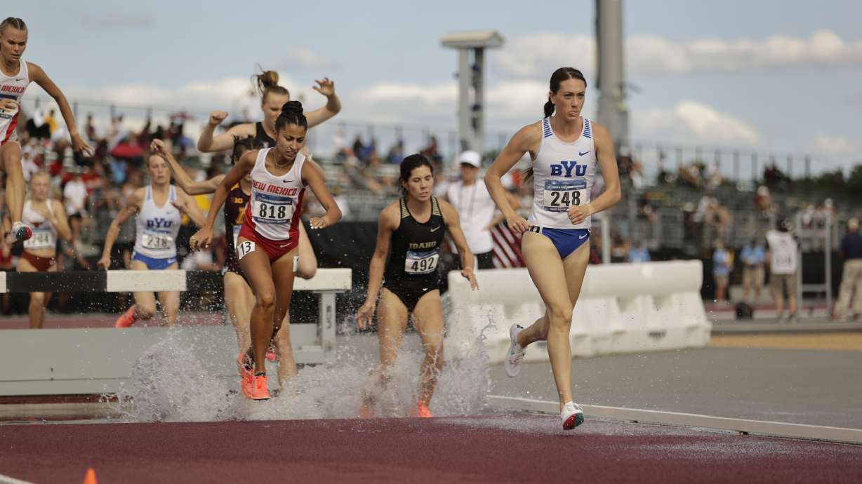 BYU's Courtney Waymenet qualified for the NCAA outdoor track and field championships at historic Hayward Field in the 3,000-meter women's steeplechase.