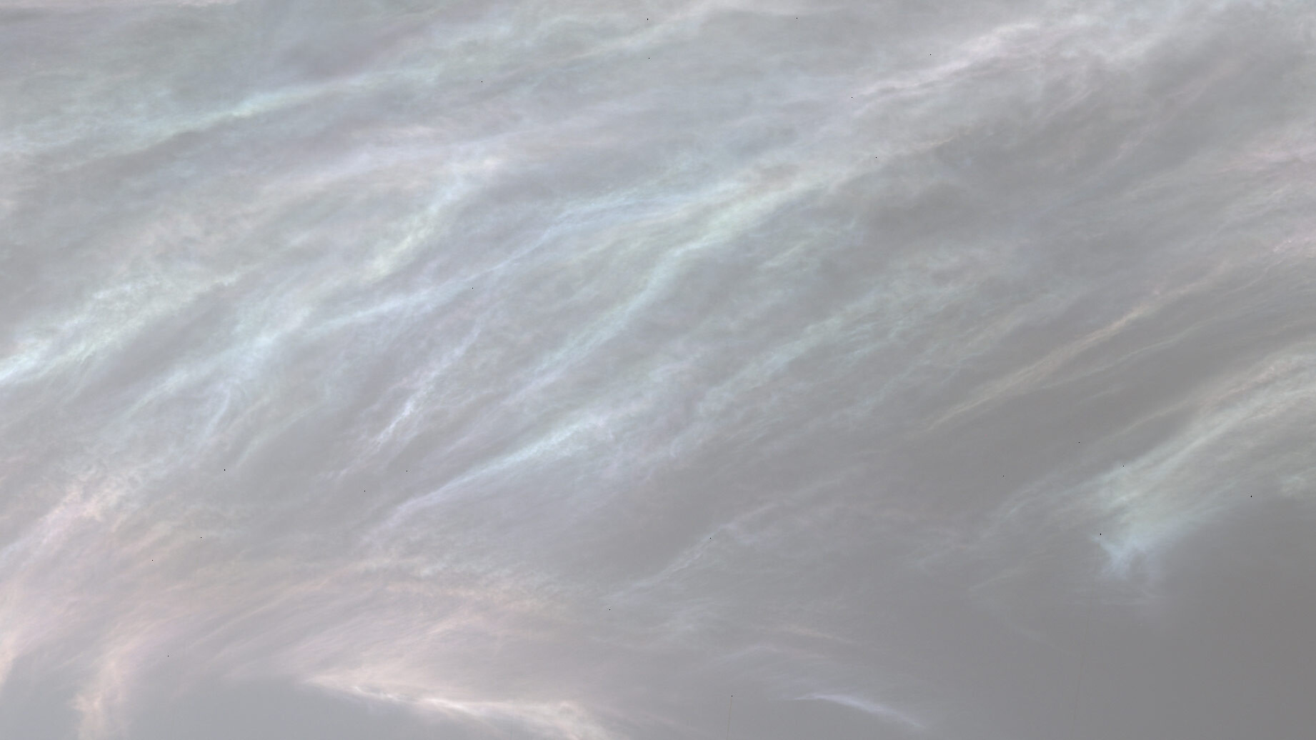 NASA's Curiosity Mars rover spotted these iridescent clouds on March 5.
