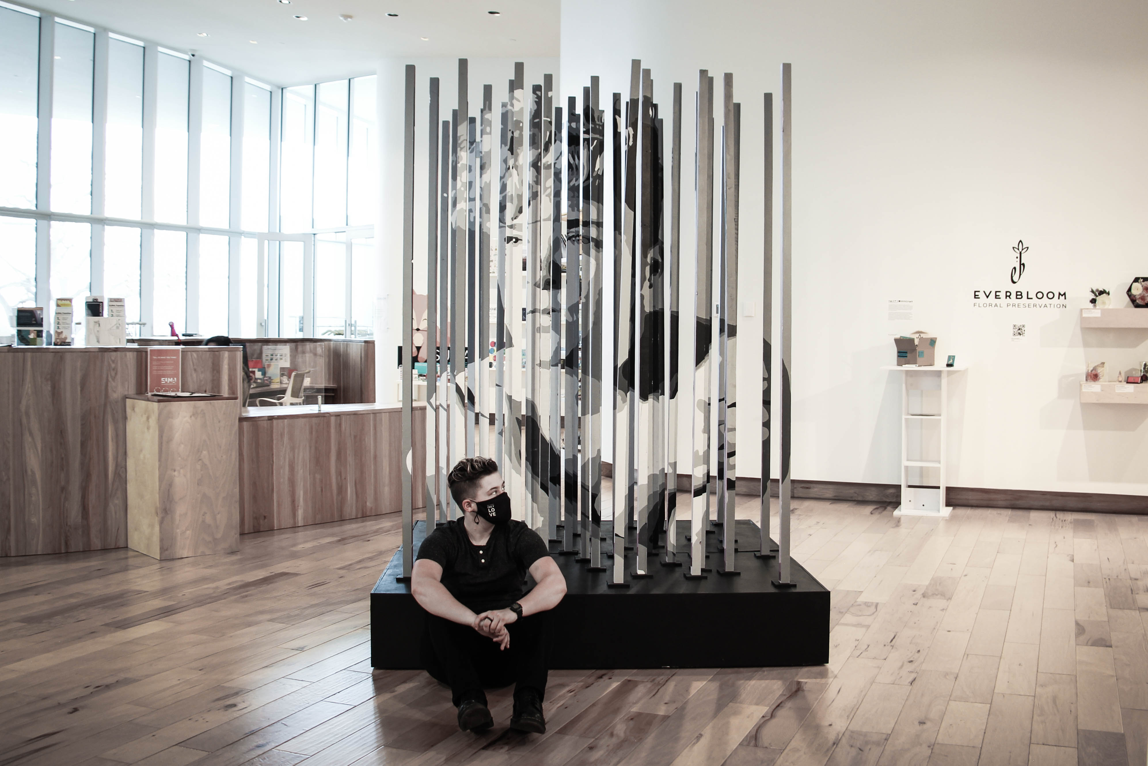 Rian Kasner's art installation piece titled "See Us."