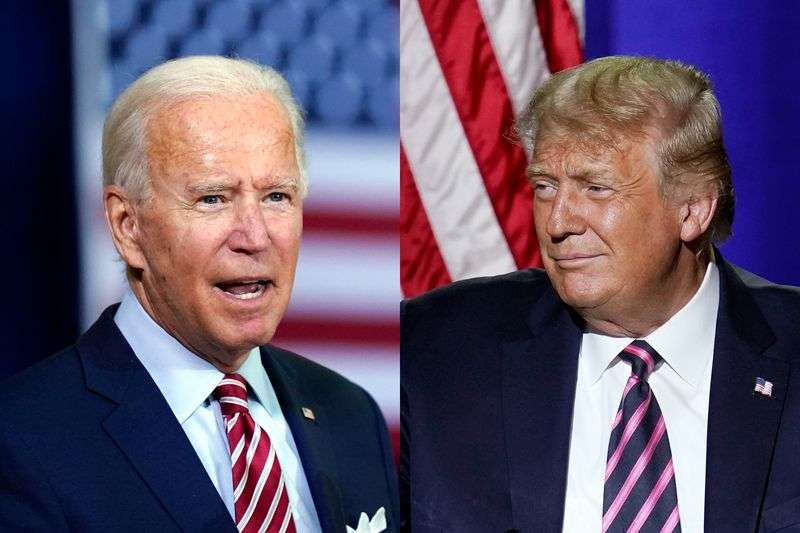 President Joe Biden, left, bested President Donald
Trump in November 2020. Has the political landscape changed enough
to offer other party choices?