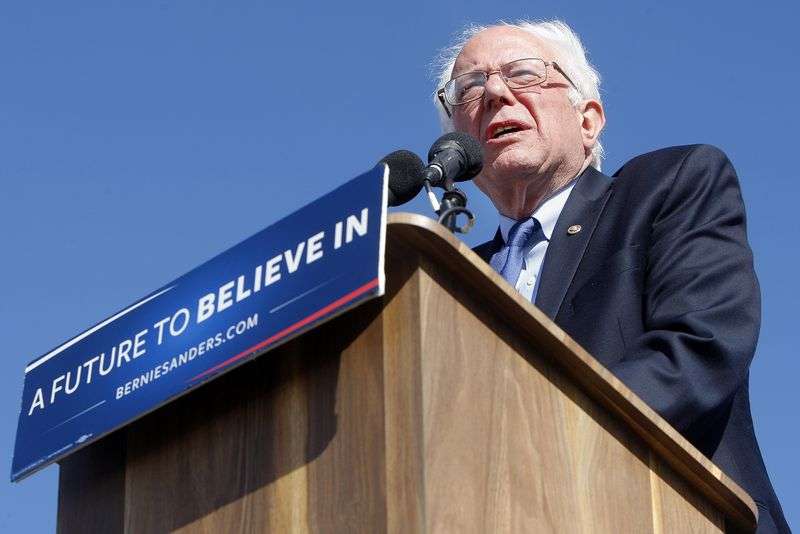 Democratic presidential candidate and Vermont Sen.
Bernie Sanders came to This is the Place Heritage Park in Salt Lake
City, March 18, 2016.