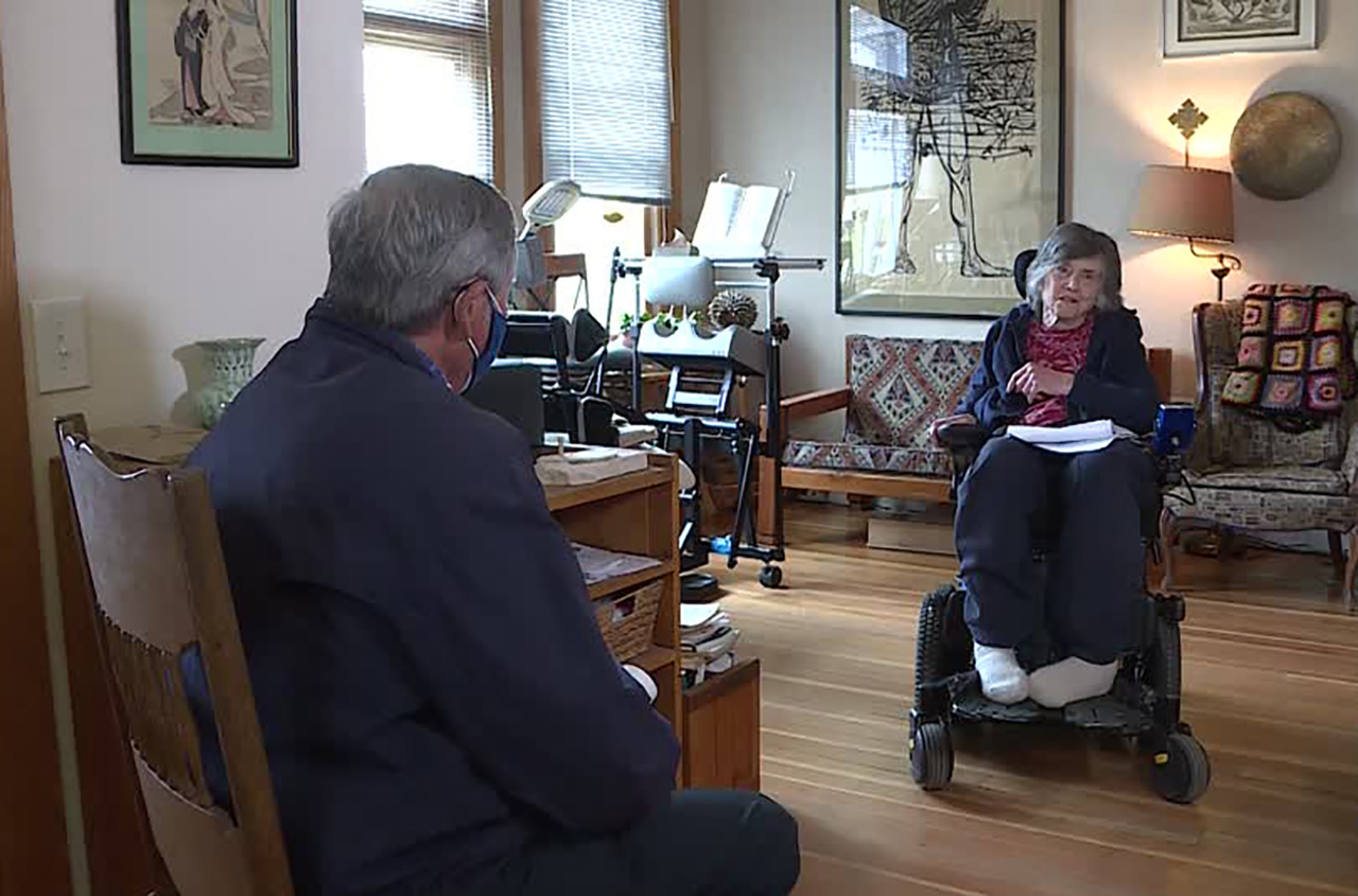 Anti-nuclear activist Gail Blattenberger, an emeritus professor of economics at the University of Utah, says spending billions on new missiles is like funding a "bridge to nowhere."