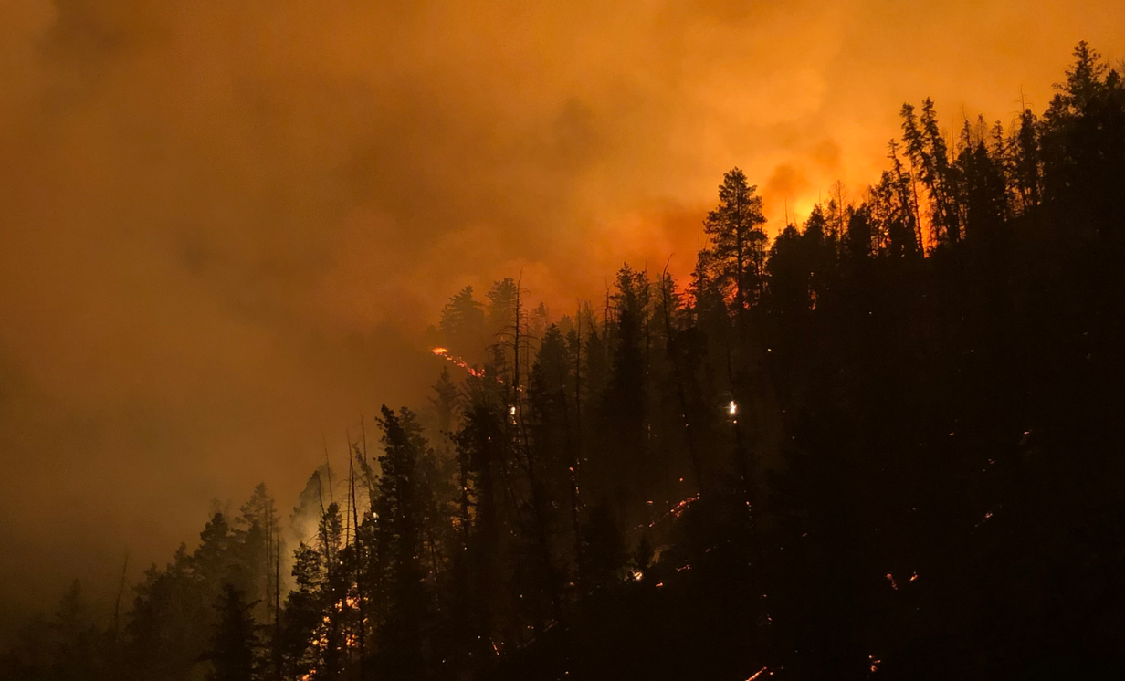 The Bear Fire is seen burning about 4 miles north of Helper in Carbon County on Wednesday, June 9, 2021.