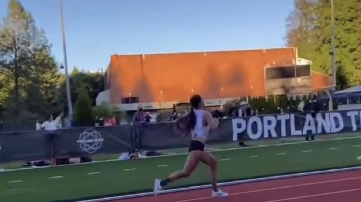 Highland resident Makenna Myler runs an Olympic Trials qualifying time in the 10K distance at the Portland Track Festival.