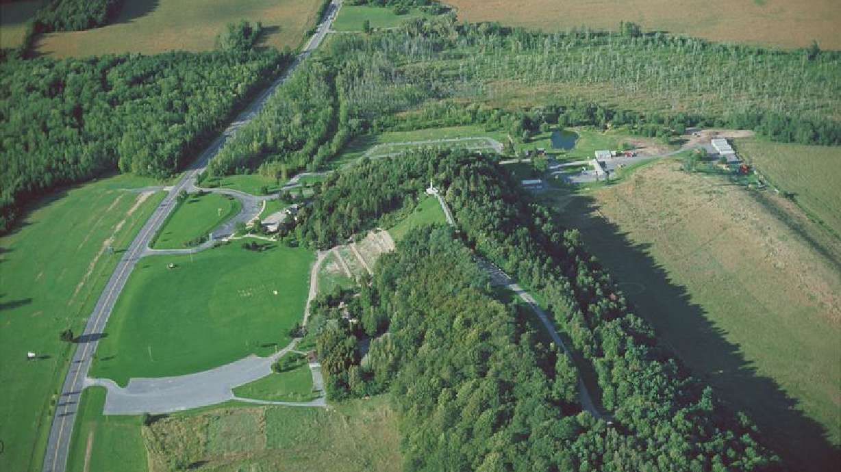 The man accused of shooting at Hill Cumorah in New York on Wednesday evening was target shooting from farmland to the west of the site, police said.