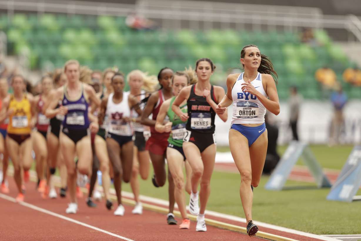 BYU's Whittni Orton finished 18th in the 5,000 meters at the NCAA women's track and field championships in Eugene, Oregon.