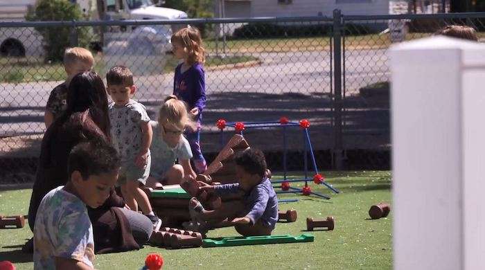 Children play at Progressive Preschool in South Ogden.