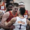 MVP Nikola Jokic ejected, Suns sweep Nuggets to advance to West finals
