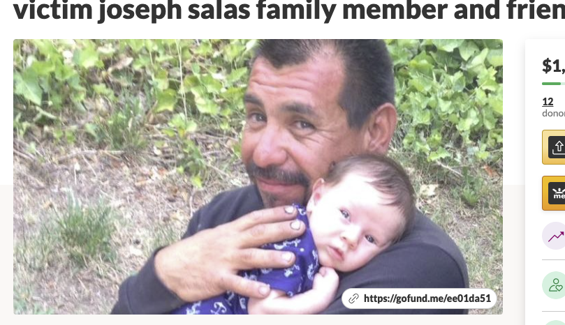 Joseph Salas is pictured in a GoFundMe page. Police are investigating his death as a homicide after his body was found in the Jordan River in Salt Lake City on Wednesday, June 9, 2021.
