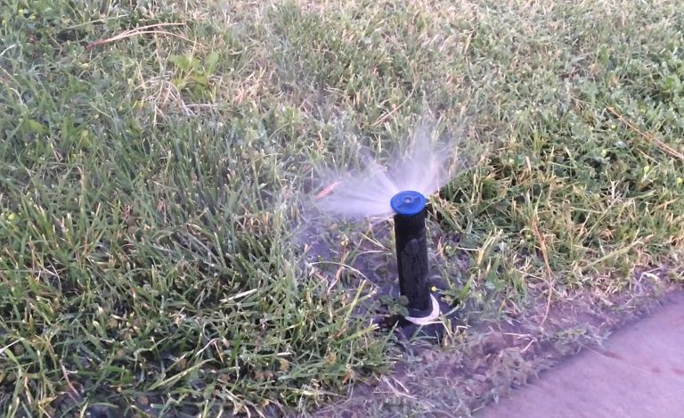 Sprinkler watering grass in St. George, Utah, June 4, 2015. There’s a difference between water used for lawns and gardens versus water counties and cities use to water their parks, cemeteries and golf courses.