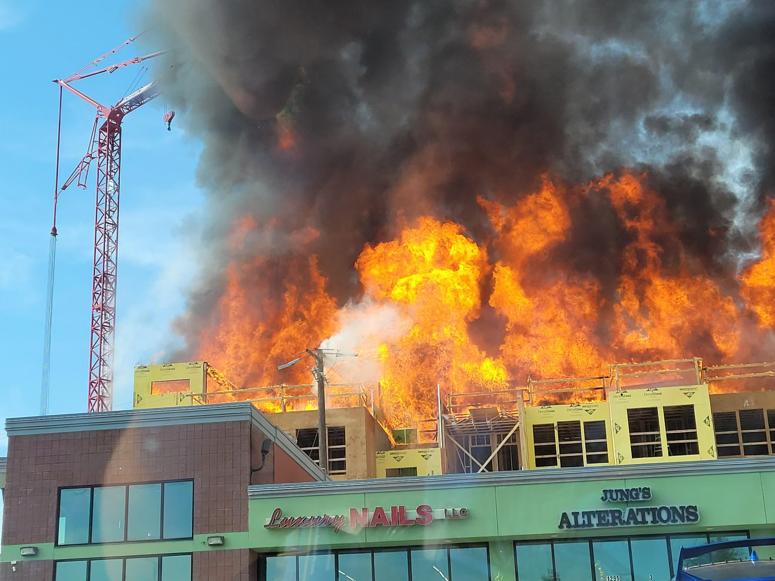 A three-alarm fire ravaged a construction site in Millcreek on June 16, 2021. Firefighters said damage to the structure was estimated at over $15 million. Hyland Pharmacy was one of the businesses lost to the fire.