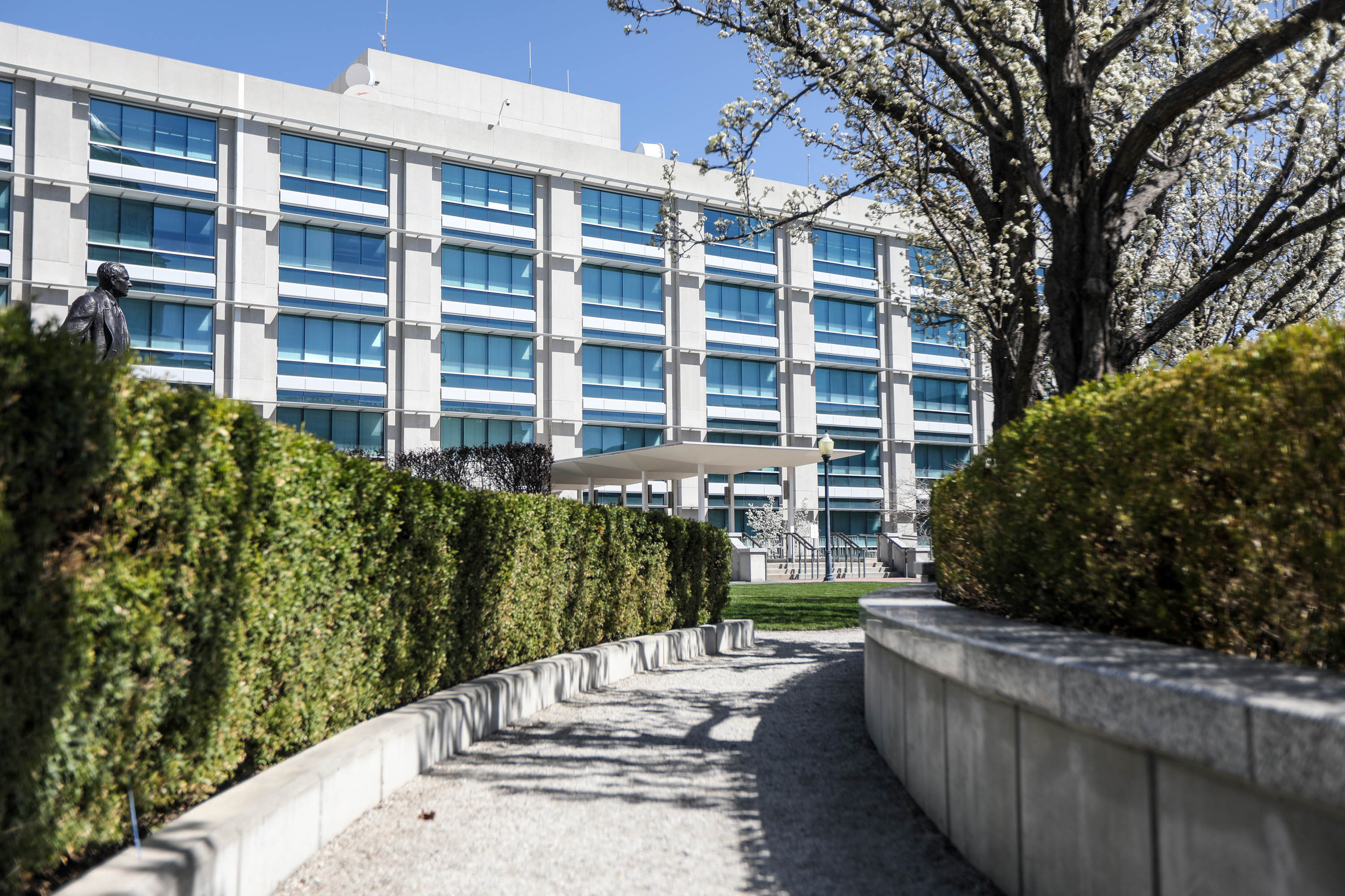 The Utah State Office Building in Salt Lake City is pictured on Monday, April 4, 2021. A new audit finds that the Utah Department of Agriculture lacks a "culture of control" that has led to mistakes.