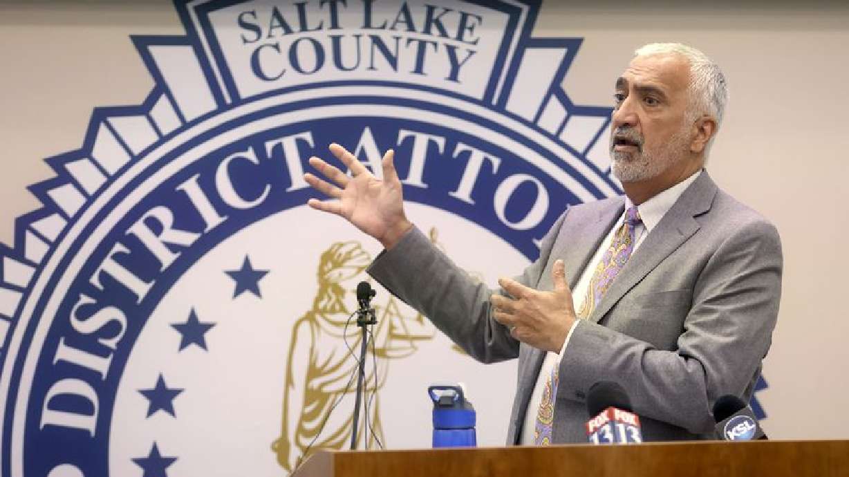 Salt Lake County District Attorney Sim Gill on Aug. 8, 2020. Gill on Thursday encouraged survivors of sexual assault to not remain silent and tried to assure them they have support.