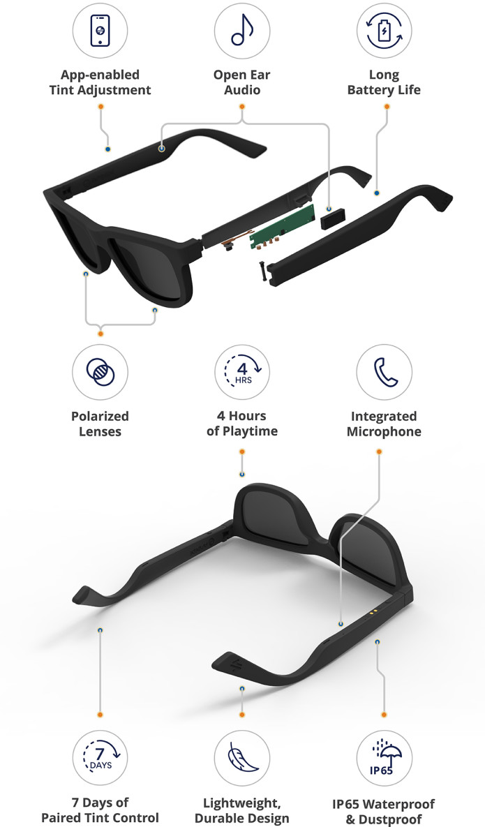 Dusk: App-enabled electrochromic smart sunglasses