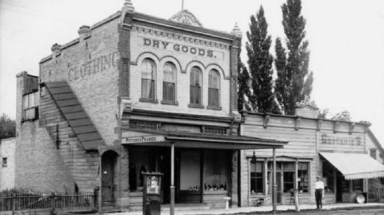 An undated photo of Broadbent's General Store in Lehi. Various photos and other items from the Broadbent family will soon be digitized thanks to a grant by a state agency issued last week.