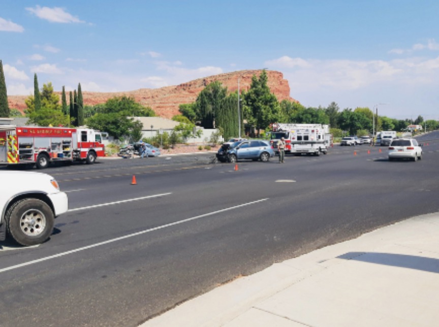 Two people died in a crash in St. George on June 18. A man who police say was driving well above the speed limit when he collided with another was charged Wednesday with two counts of manslaughter.