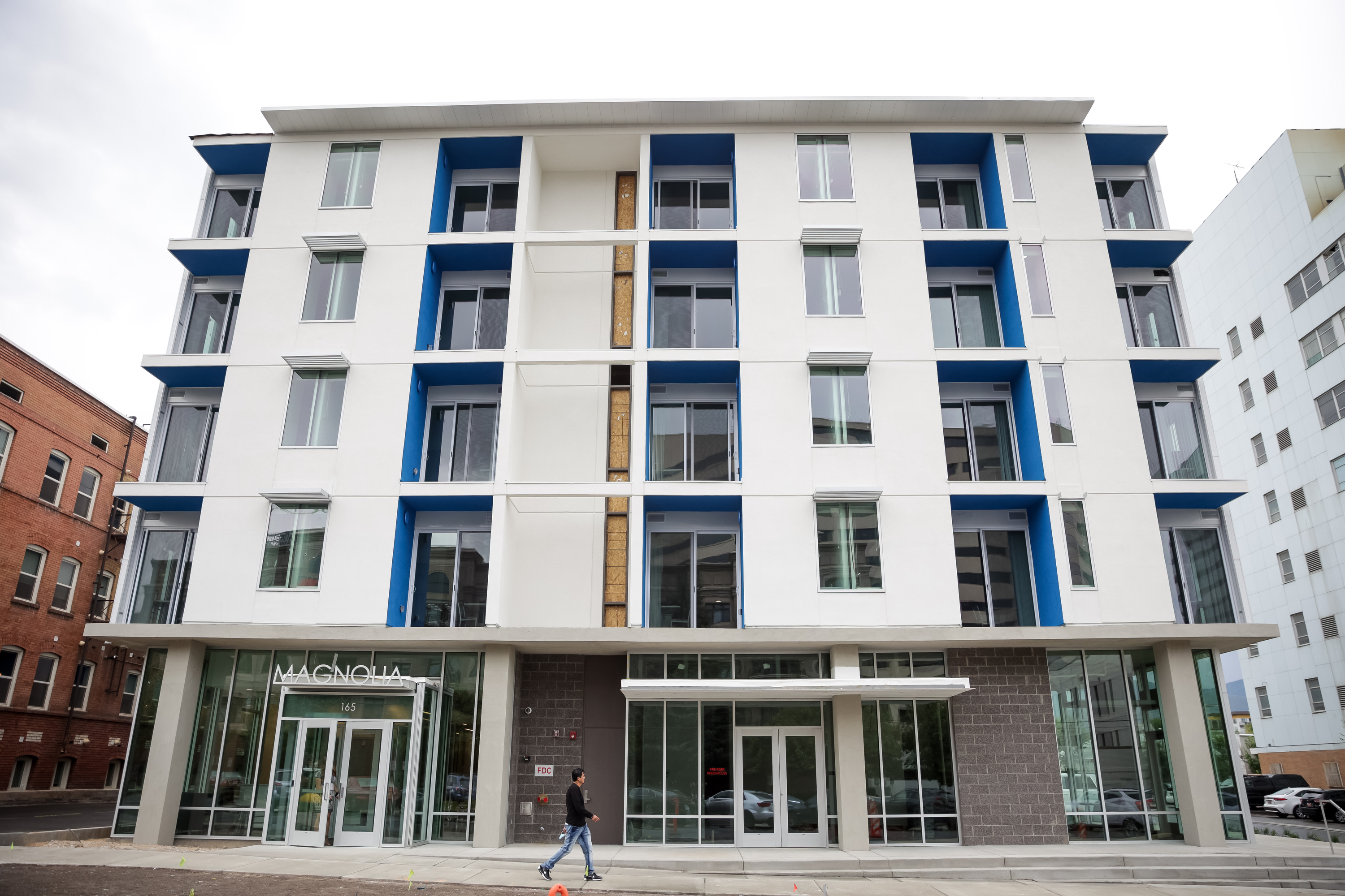 Magnolia, a new 65-unit permanent supportive housing building, is pictured in Salt Lake City on Thursday, June 24, 2021.