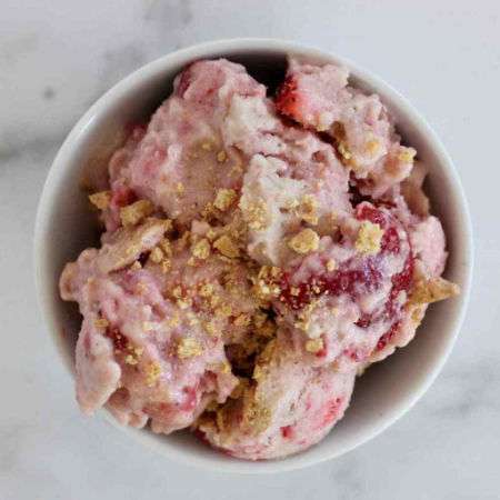 Strawberry Cheesecake Nice Cream.