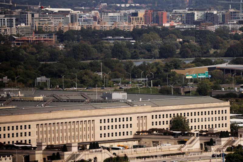 FILE PHOTO: The Pentagon building is seen in Arlington, Virginia, U.S. October 9, 2020.