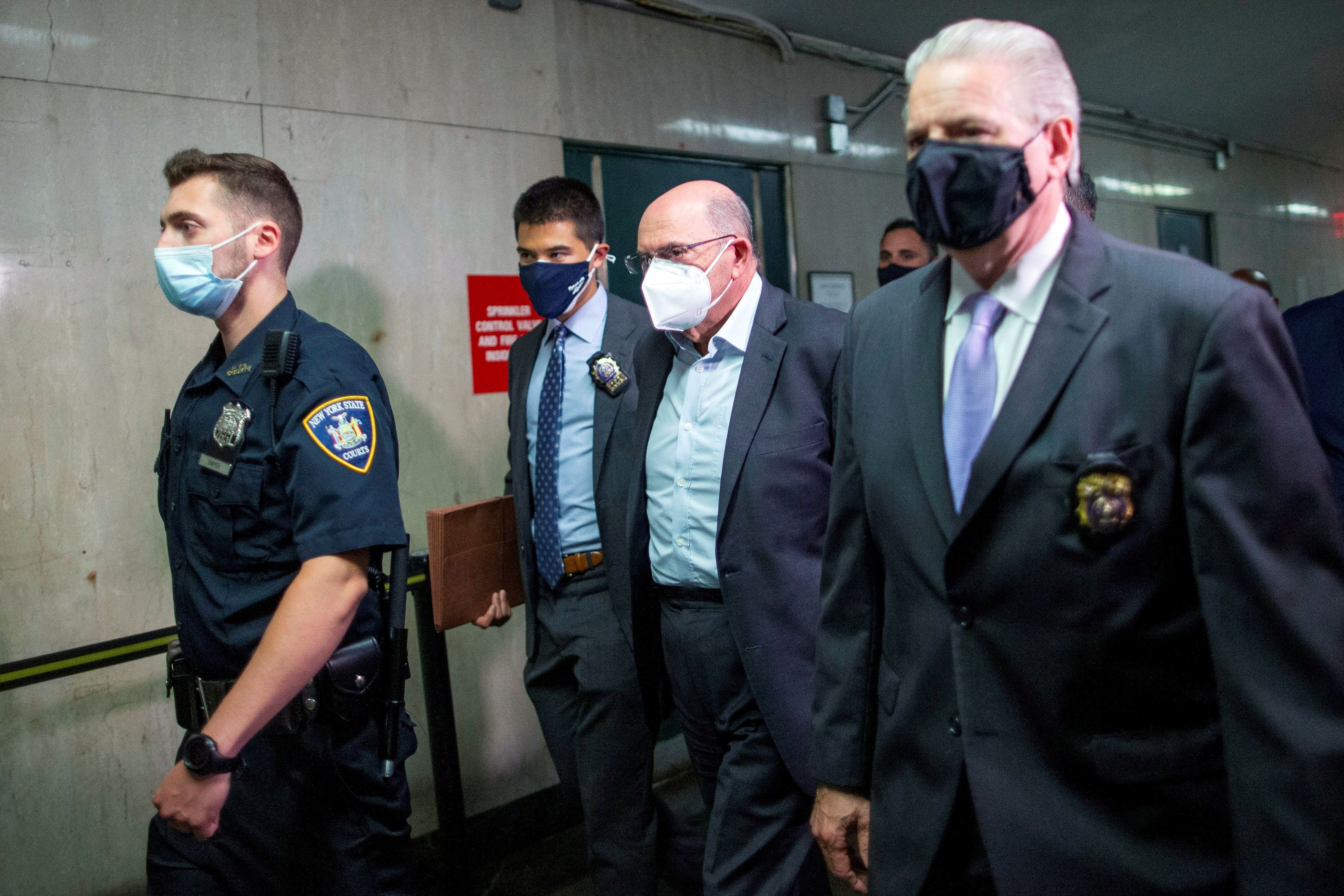 Trump Organization chief financial officer Allen Weisselberg arrives for his arraignment hearing in New York State Supreme Court in the Manhattan borough of New York City, New York, U.S., July 1, 2021. 