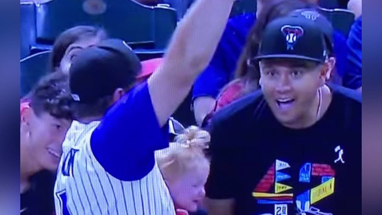 Have You Seen This? Dad catches foul ball, nearly drops child, but saves his drink