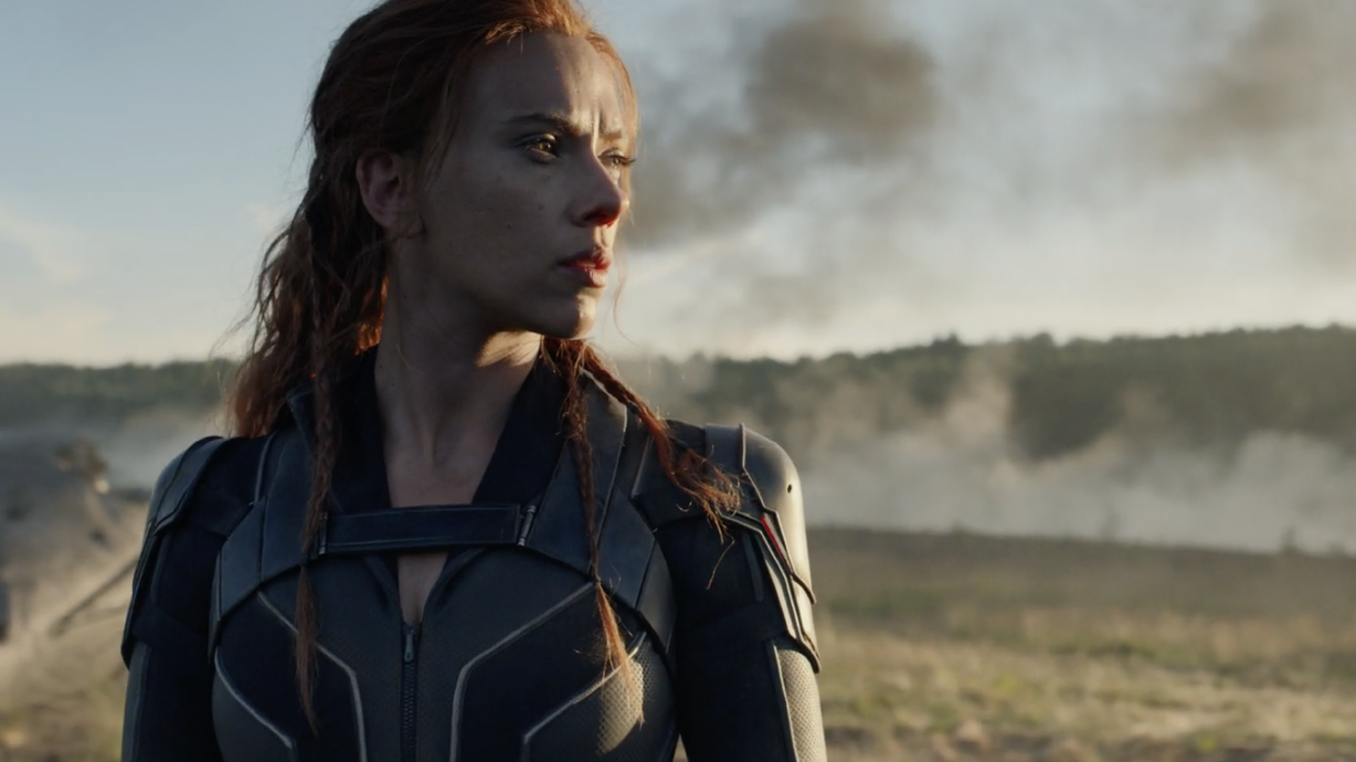 Scarlett Johansson is shown as the titular character in Marvel's "Black Widow," which opens in theaters and on Disney+ with Premier Access on Friday, July 9, 2021.