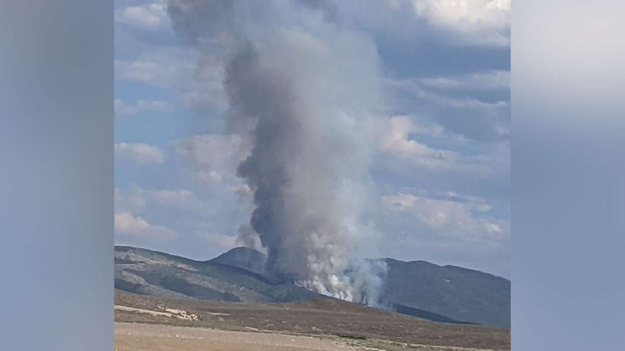 Utah fire officials said that a new wildfire had started near the town of Redmond on Wednesday, July 7, 2021.