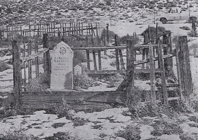 One of the graves in Iosepa. Deseret News, 1969.