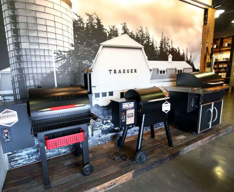 Traeger products are on display at the company’s office
in Sugar House on Wednesday, Nov. 1, 2017.