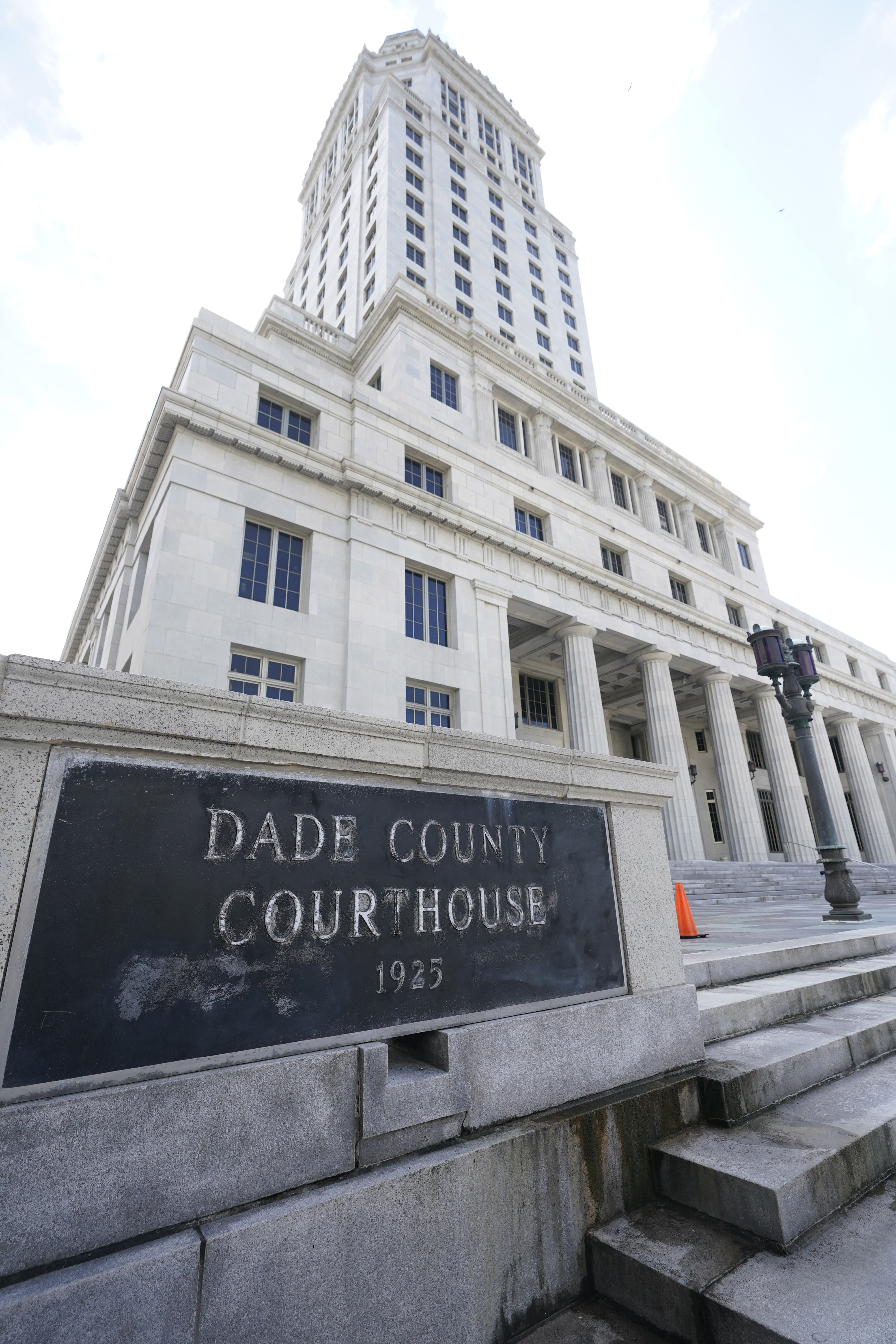 This Oct. 8, 2020 photo shows the Miami-Dade County Courthouse in Miami.  Officials say the Miami-Dade County Courthouse will begin undergoing repairs immediately after a review found safety concerns within the building.  