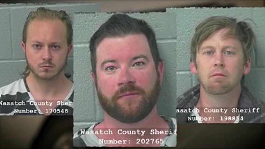 From left to right: Trever Joe Pinter, Christopher Robert O’Connell, Colin David Howells — all suspects after Zaydanielys Rodriguez was killed by a stray bullet that came from a neighboring apartment on Saturday.