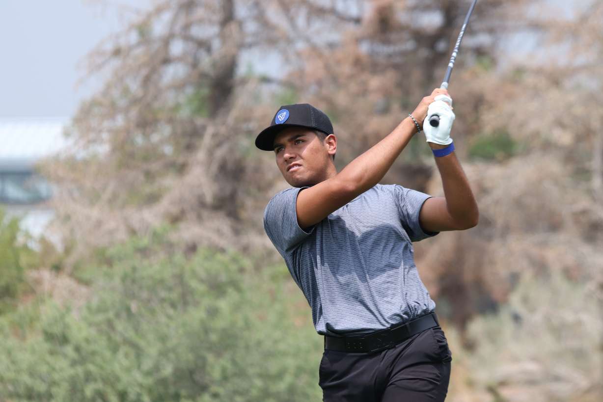 Recent BYU graduate Spencer Dunaway finished third after the first day of the 123rd Utah State Amateure Championship at Alpine Country Club and Thanksgiving Point golf club, Monday, July 12, 2021.