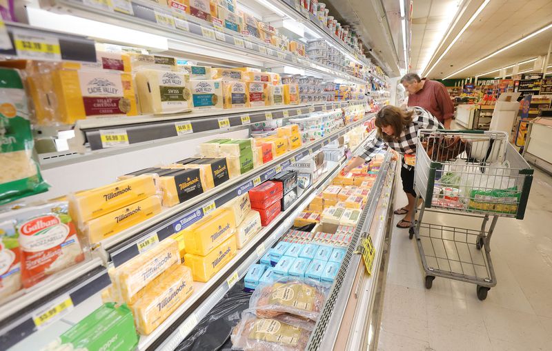 Dale and Vicki Hoskins shop at Reams in Sandy on
Friday, July 9, 2021. In a new Deseret News/Hinckley Institute of
Politics poll, an overwhelming majority of Utahns said they were
concerned about rising prices amid the economic recovery from
COVID-19.