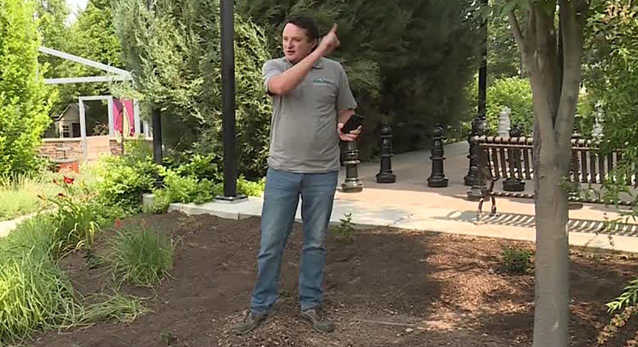 Shaun Moser, manager of the Conservation Gardens at Jordan Valley Water Conservancy District, says to follow state guidelines and water twice a week.