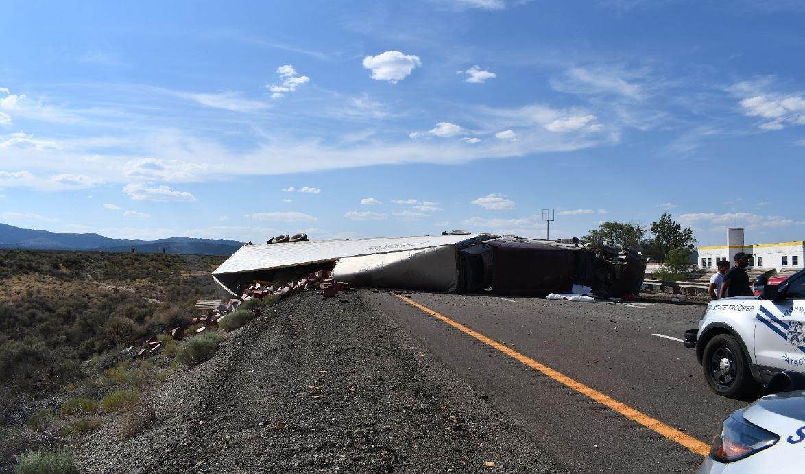 A Utah resident died on July 8 after the semitruck he was driving overturned on I-80 in Nevada. Nevada Highway Patrol officials say a blown tire caused the crash.