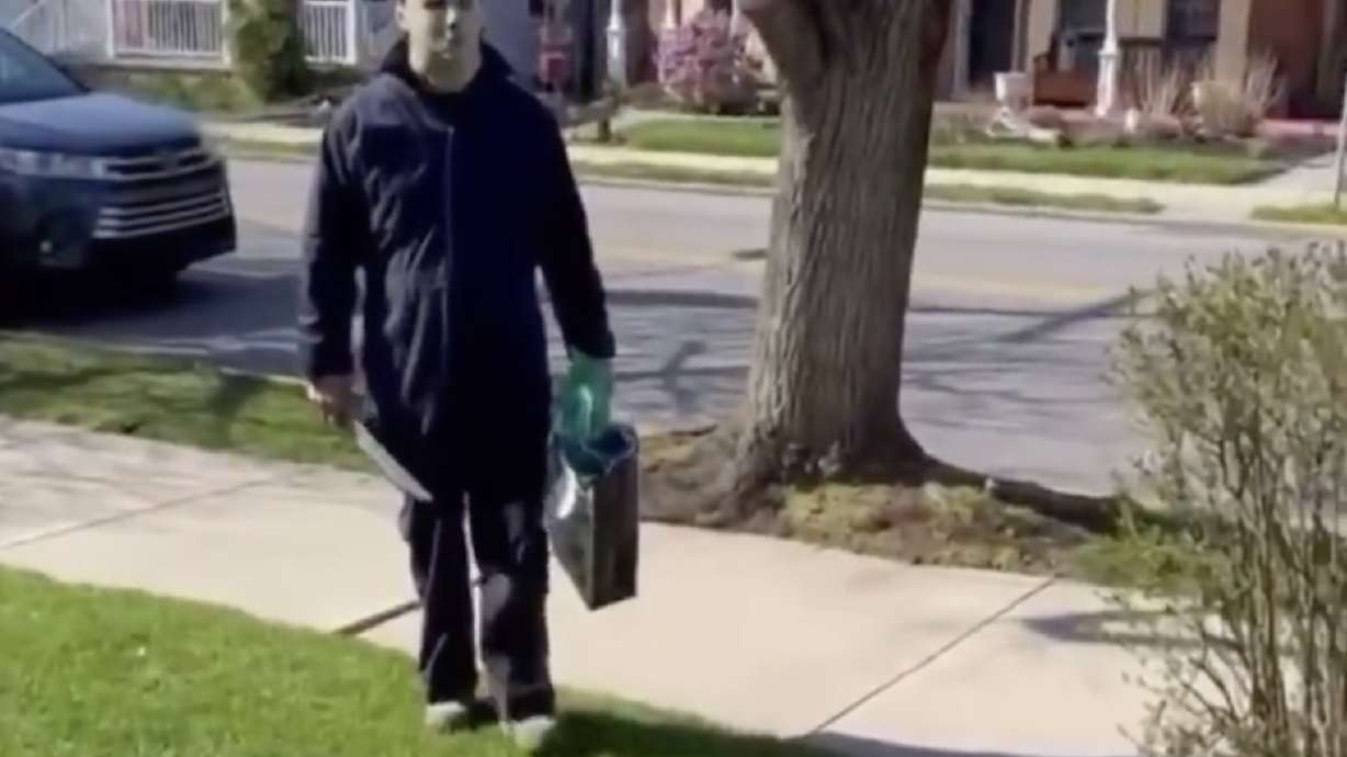 Have You Seen This? This kid's role model is Michael Myers