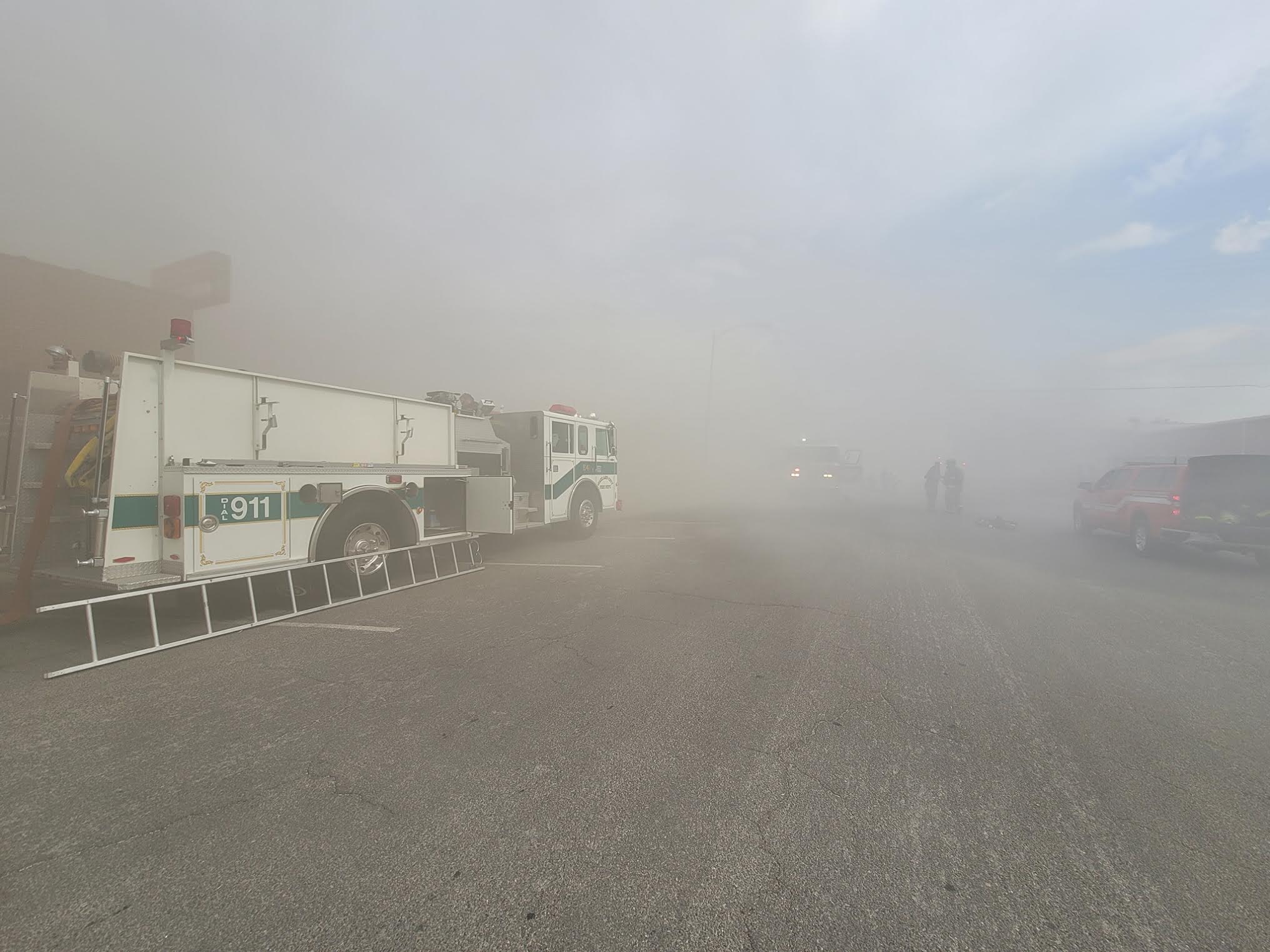 Garland, Tremonton and Brigham Fire responded to a fire at a commercial strip mall in Tremonton City on Tuesday, July 13, 2021.