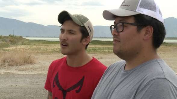 Kenny and Thomas, WOLF program counselors in Spanish Fork, Tuesday, July 13, 2021.