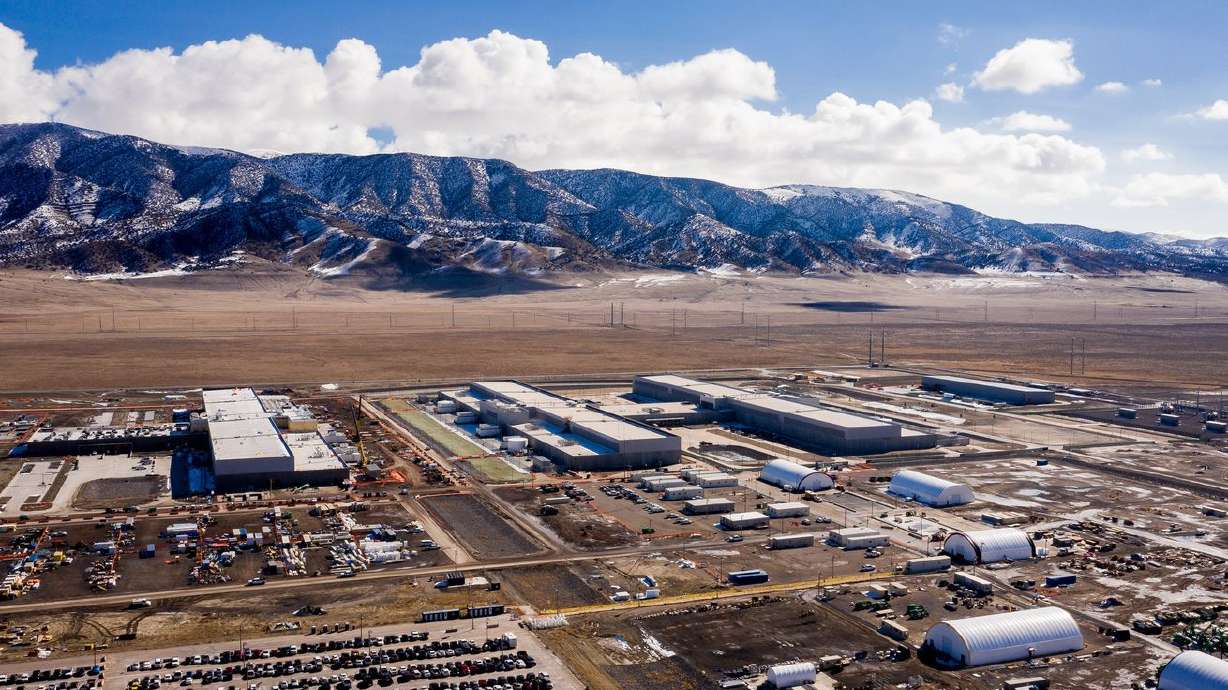 Facebook’s data center in Eagle Mountain is pictured on
Thursday, Feb. 18, 2021.