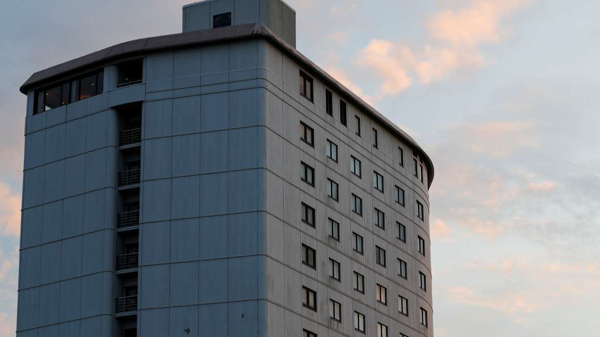 The exterior of the Hamanako hotel, where dozens of Brazilian Olympic team members stay and a COVID-19 cluster has been detected, is pictured in Hamamatsu, Shizuoka Prefecture, Japan, July 15, 2021.