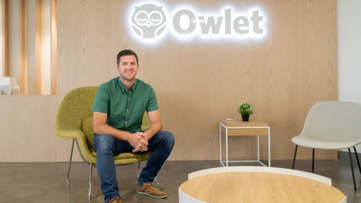Kurt Workman, co-founder and CEO of Owlet, Inc., started the nursery tech company in his friend's parents' garage in Provo. The company made its debut on the New York Stock Exchange on Friday, July 16, 2021.