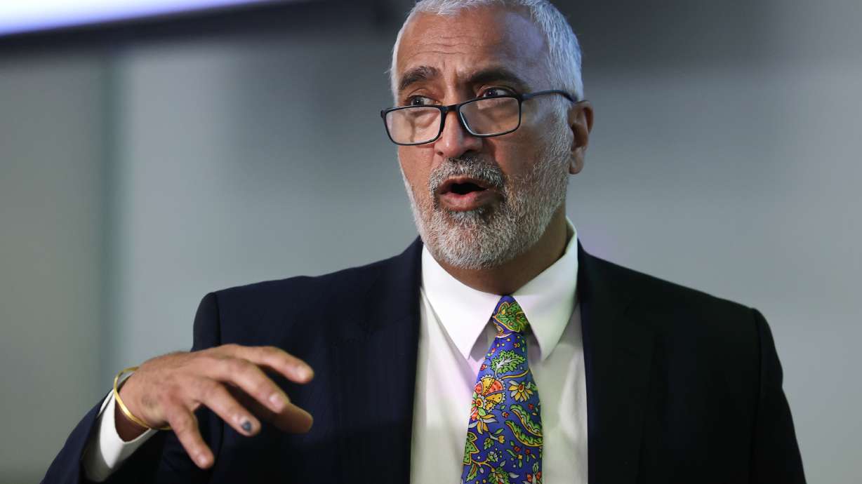 Salt Lake County District Attorney Sim Gill discusses the officer-involved shooting of Isaac Lemoine Christensen on Tuesday, Oct. 27, 2020, in Salt Lake City on Friday, July 16, 2021. Both Herriman officers involved in the shooting were found legally justified in the use of deadly force.