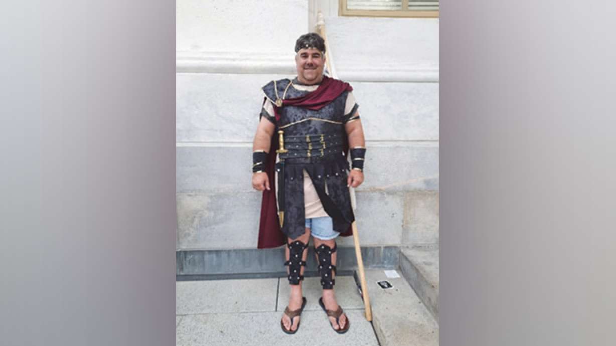 Nathan Wayne Entrekin was arrested July 15, 2021, after he stormed the U.S. Capitol on Jan. 6 while wearing a Captain Moroni costume.