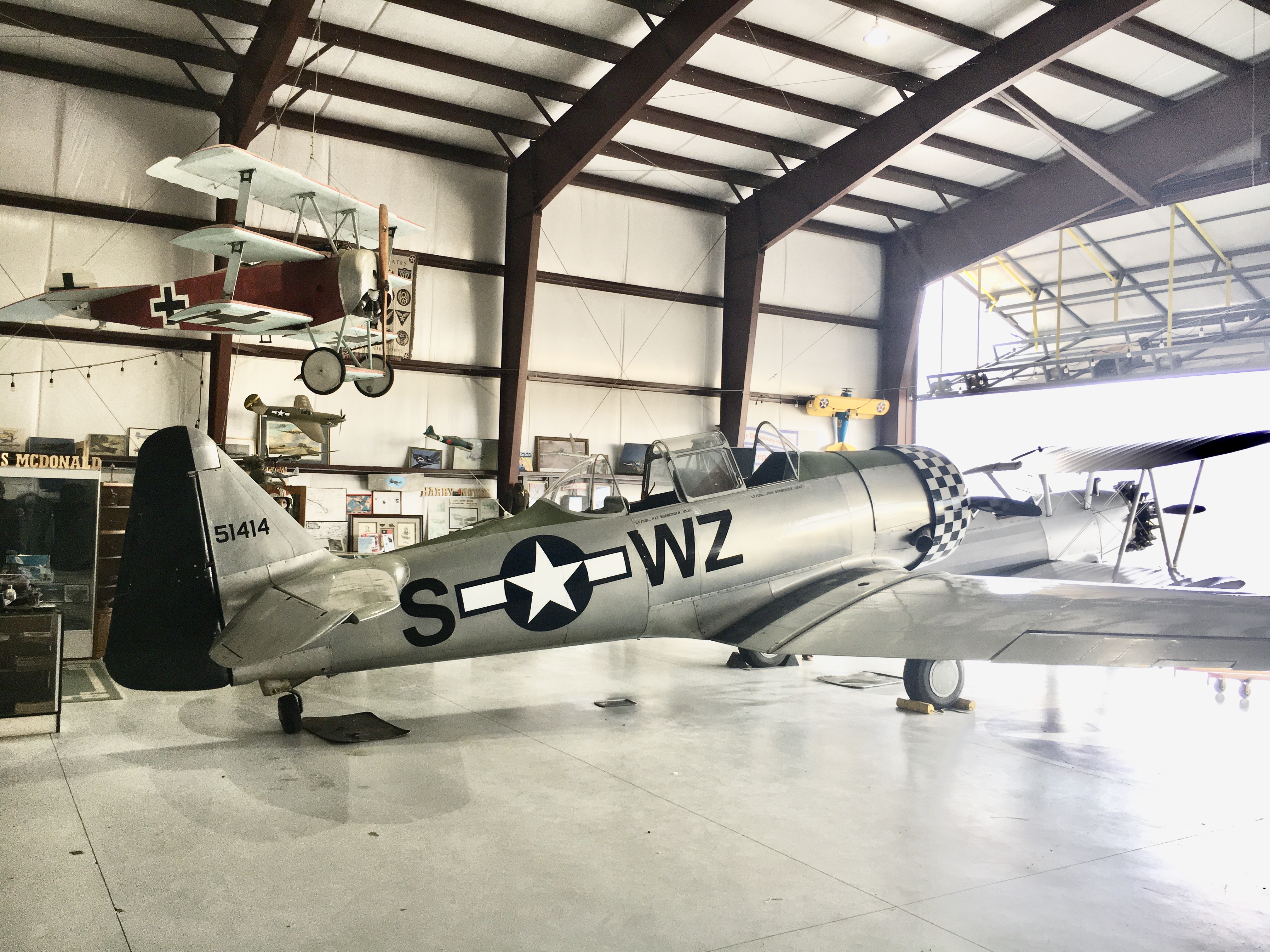 The Commemorative Air Force Museum is housed in a hangar at the Heber Valley Airport.