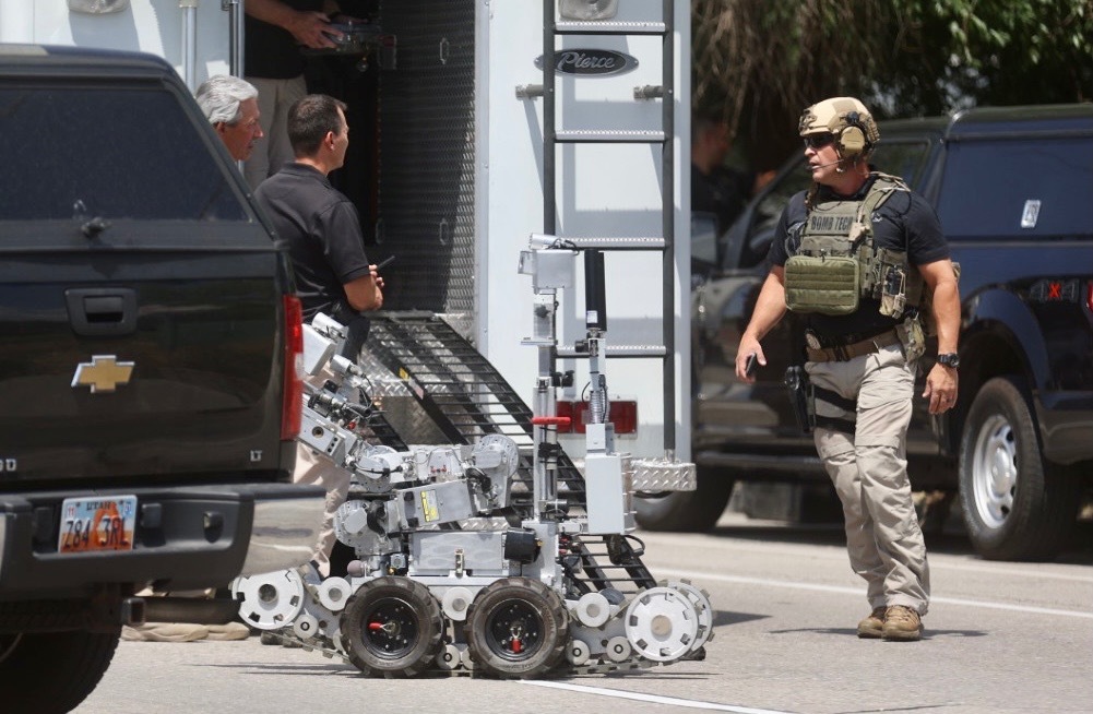 A SWAT team responds to an incident near 800 North and Redwood Road in Salt Lake City on July 20. Salt Lake City police on Wednesday released body camera video from the officers who responded to a report of the suicidal man, who allegedly man fired shots at the officers and was later found dead in his apartment.