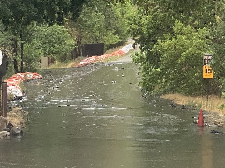 Residents in Mapleton were evacuated due to flooding on July 22, 2021.