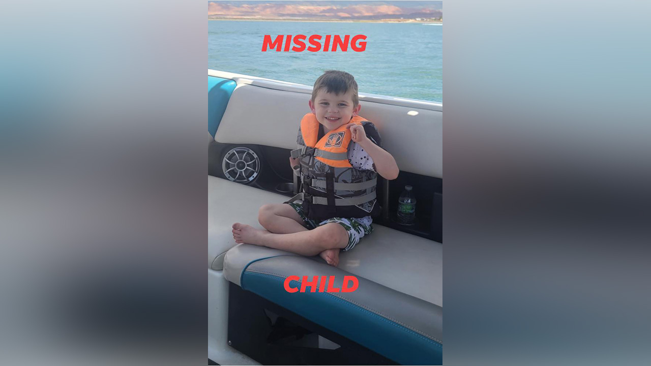 Hurricane Police say 4-year-old Kache Wallis is missing Sunday, July 25, 2021.